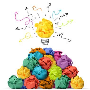 Ampul olarak buruşuk kağıt