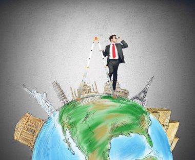 İşadamı yeni yerler keşfeder