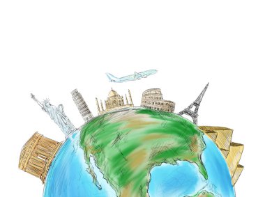 Güzel dünya çizimi