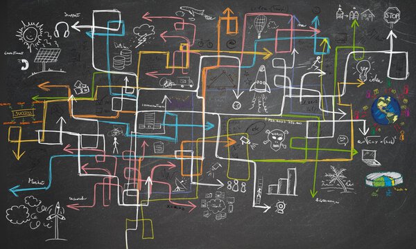 Charts maze and graphs