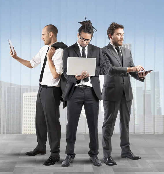 Business people very busy — Stock Photo, Image