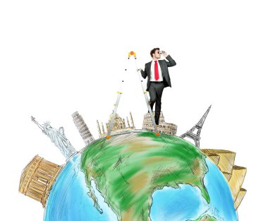 İşadamı yeni yerler keşfeder