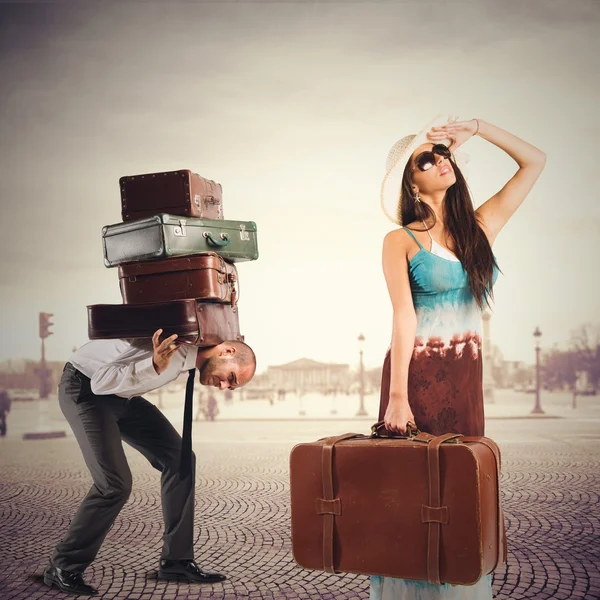 Couple on holiday — Stock Photo, Image