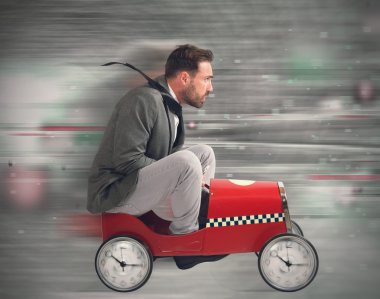 Zamana karşı yarışta işadamı