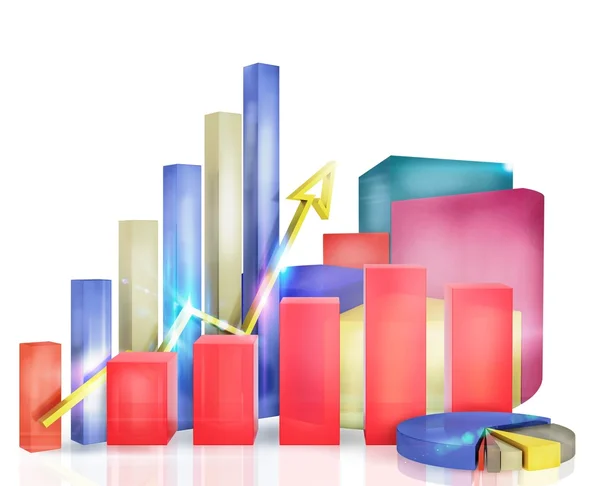 Grafikler ve istatistikleri — Stok fotoğraf