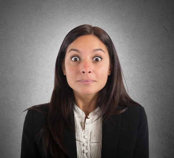 İşkadını hayret ifadesi ile