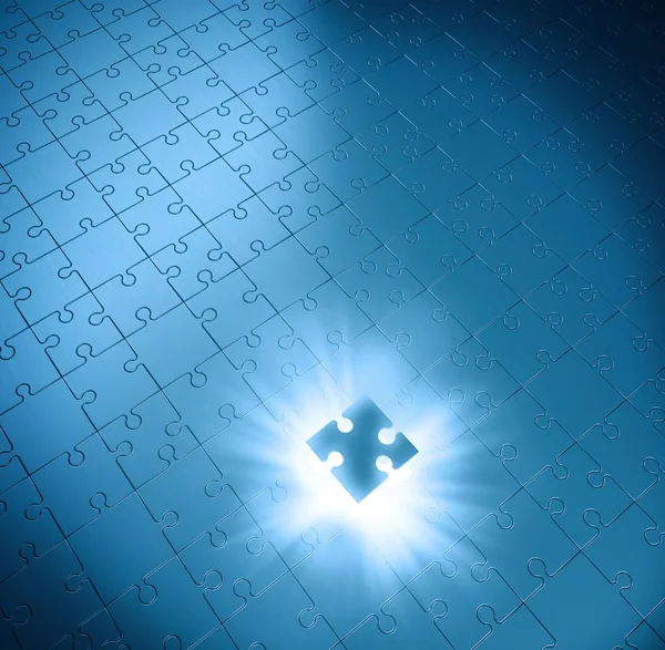 Missing piece of the puzzle — Stock Photo, Image