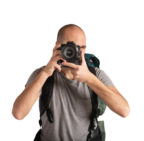 Mann macht Fotos — Stockfoto