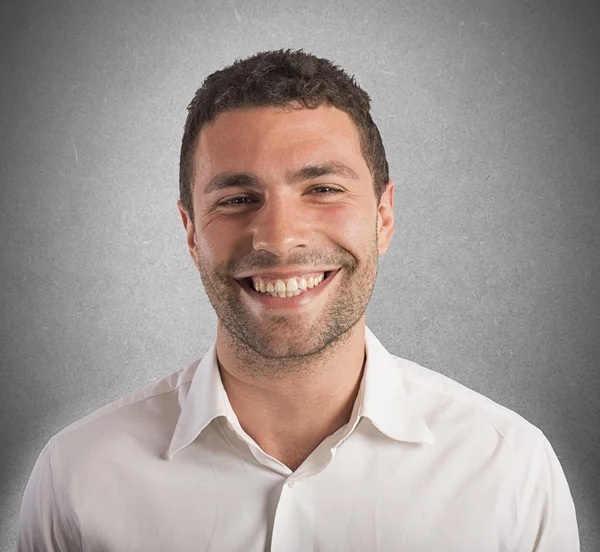 Sonriente y feliz hombre de negocios — Foto de Stock