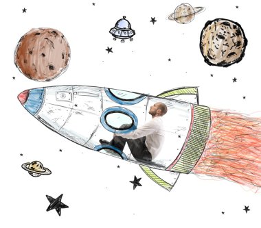 Adam bir astronot olur