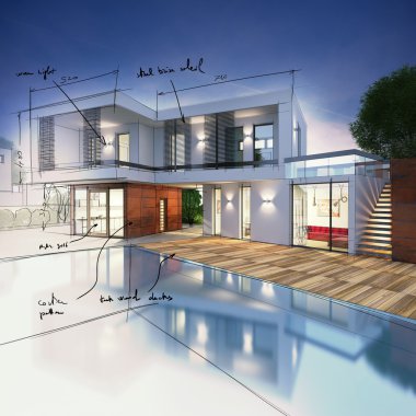 lüks bir villa projesi