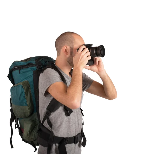 Explorer fotograferen van landschappen — Stockfoto