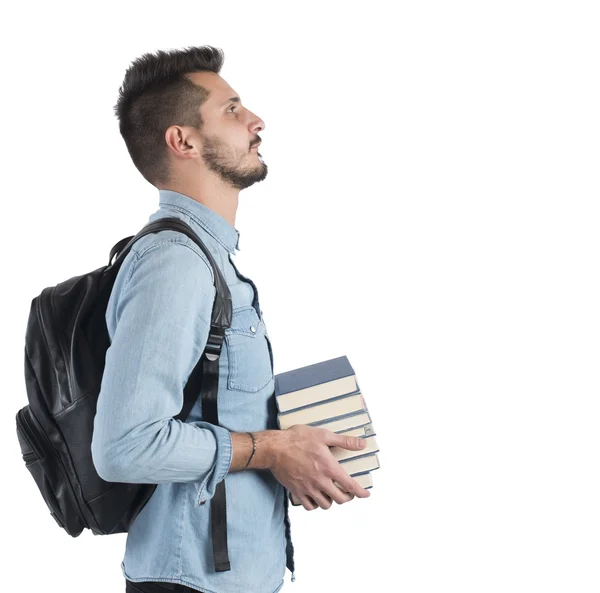 Estudante estudando para alcançar objetivos — Fotografia de Stock