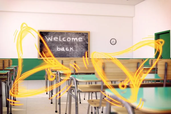 Cloches jaunes dans une école — Photo