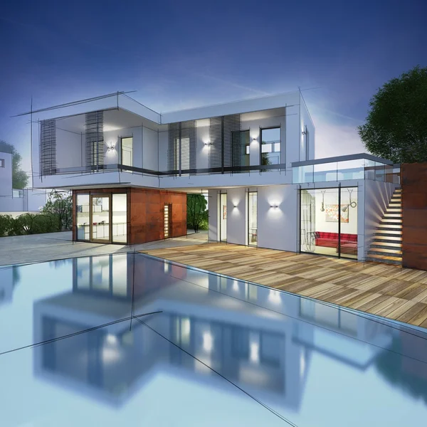 Project for luxury villa — Stock Photo, Image