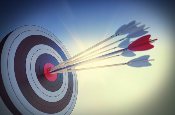 Target hit in the center