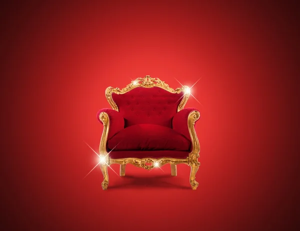 Luxury sparkling armchair — Stock Photo, Image