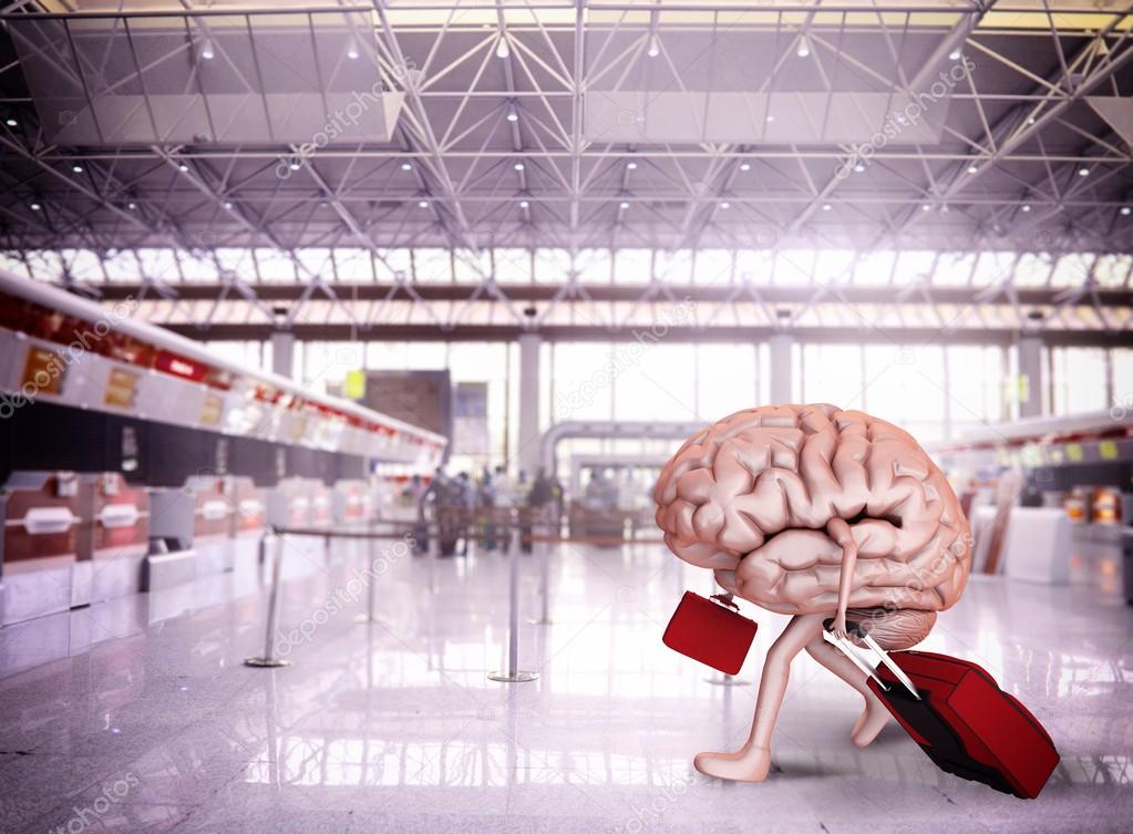 Brain escape with luggage