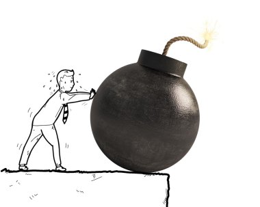 büyük bir bomba işadamı iter