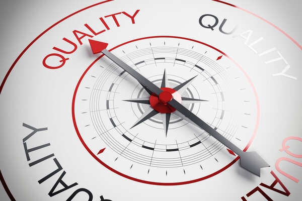 Компас, указывающий на качество слова
