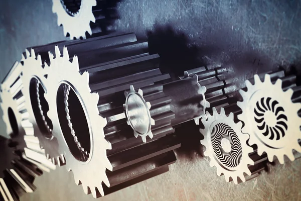 System of a mechanism gears — Stock Photo, Image