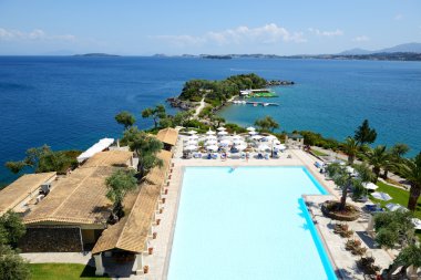 Restoran ve Yüzme Havuzu beach Hotel'in lüks, Cor yakınındaki