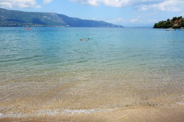 Sahilde Corfu Island, Yunanistan