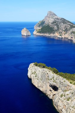 Mallorca adasındaki Cape Formentor, İspanya