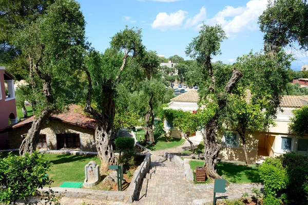 Les villas modernes de l'hôtel de luxe, Corfou, Grèce — Photo