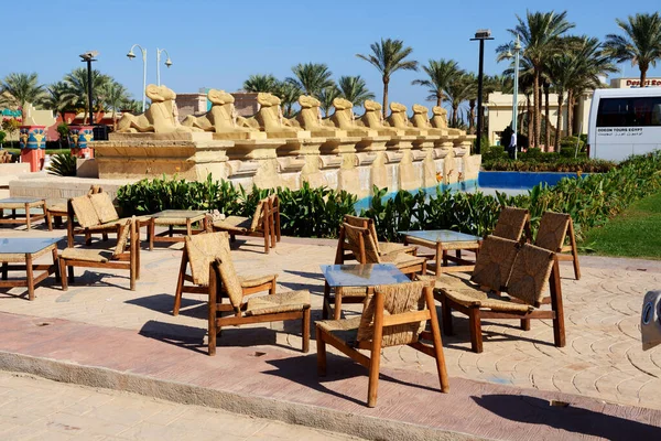 Sharm Sheikh Egipto Noviembre Hotel Decorado Con Ruinas Estilo Tradicional —  Fotos de Stock