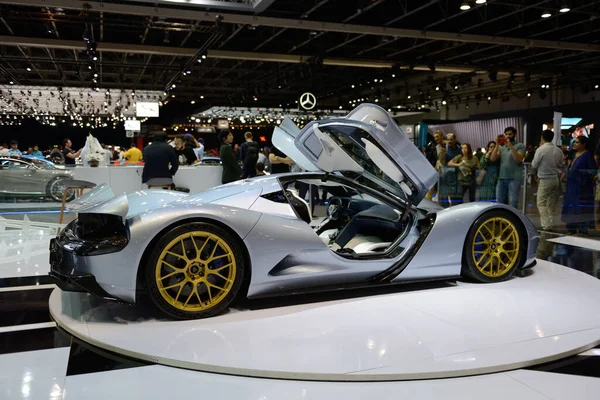 Dubai Emirati Arabi Uniti Novembre Auto Elettrica Sportiva Aspark Owl — Foto Stock