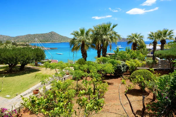 Het Strand Van Het Luxe Hotel Kreta Griekenland — Stockfoto