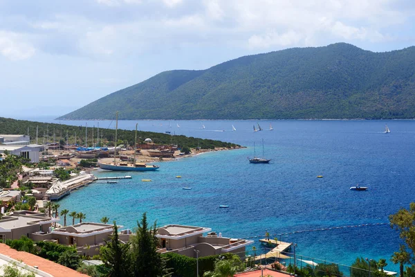 Recreation Yachts Pier Turkish Resort Bodrum Turkey — Stock Photo, Image