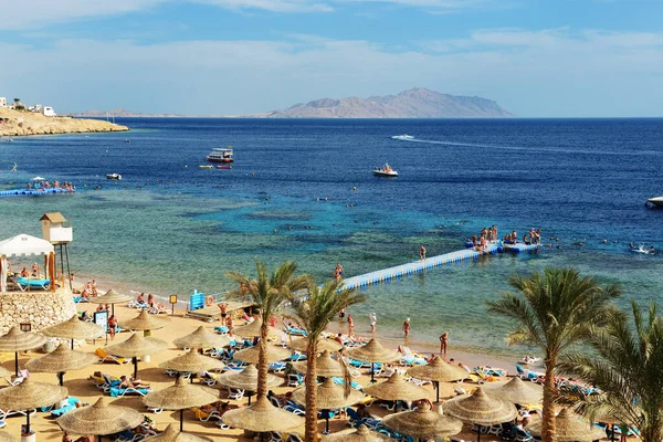 Sharm Sheikh Egypt 11月30日 2013年11月30日 游客在埃及沙姆沙伊赫的一家受欢迎的酒店度假 2013年 多达1 200万游客访问了埃及 — 图库照片