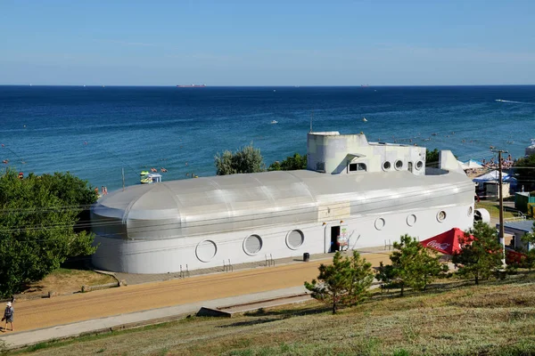 Chornomorsk Ukraine August Night Club Submarine Black Sea August 2021 — Stock Photo, Image