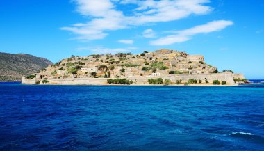 Yunanistan 'ın Girit kentindeki Spinalonga Adası' ndaki kale