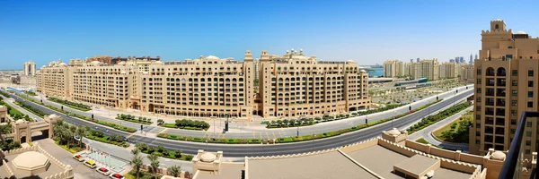 Panoramic view on Jumeirah Palm man-made island from luxury hote — Stock Photo, Image