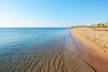 Lüks otelin kumsalı, Sharm el Sheikh, Mısır