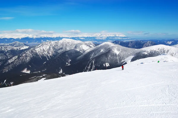 Gratis ritje gebied op chopok in jasna skiresort, lage Tatra, Slowakije — Stockfoto