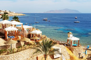 Lüks otelin kumsalı, Sharm el Sheikh, Mısır