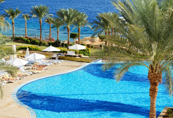 SHARM EL SHEIKH, EGYPTE - 2 DÉCEMBRE : Les touristes sont en vacances — Photo