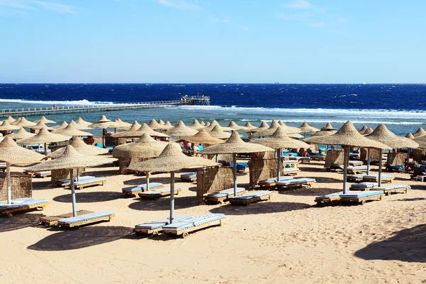 Playa en el hotel de lujo, Sharm el Sheikh, Egipto — Foto de Stock