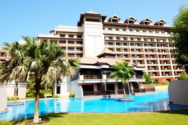 Tay tarzı otel palm jumeirah insan yapımı üzerinde lüks villada ben