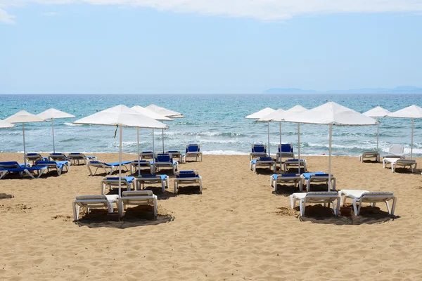 The beach of luxury hotel, Peloponnes, Greece — Stock Photo, Image