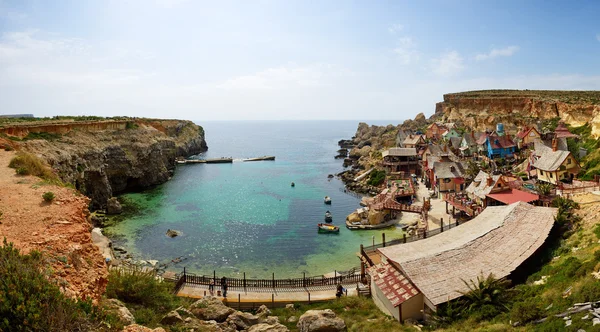 "Temel Reis köyü" Malta'da turistlerin ilgisini çekmiştir — Stok fotoğraf