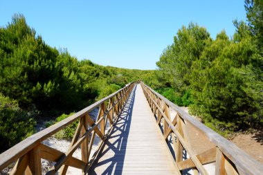 Lüks hotel, Mallorca, İspanya bir plaj yolu
