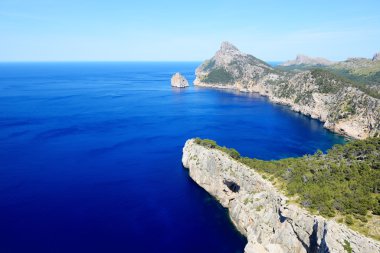 Mallorca adasındaki Cape Formentor, İspanya