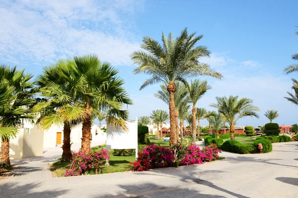 As moradias no hotel de luxo, Hurghada, Egito — Fotografia de Stock