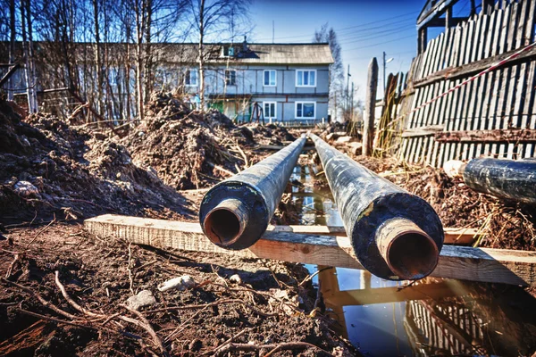 Nuevas tuberías de agua — Foto de Stock