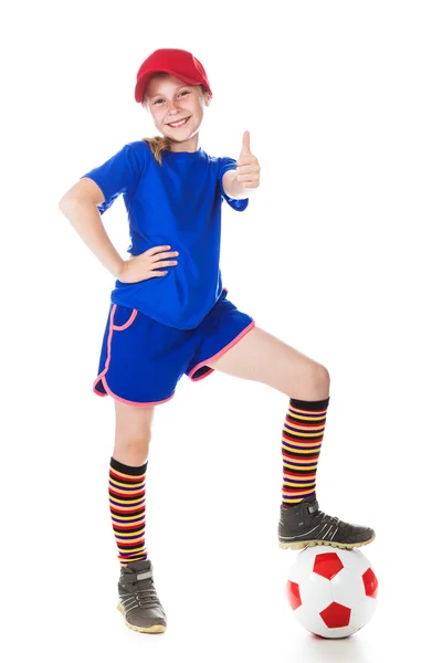 Hermosa gir con una pelota . — Foto de Stock